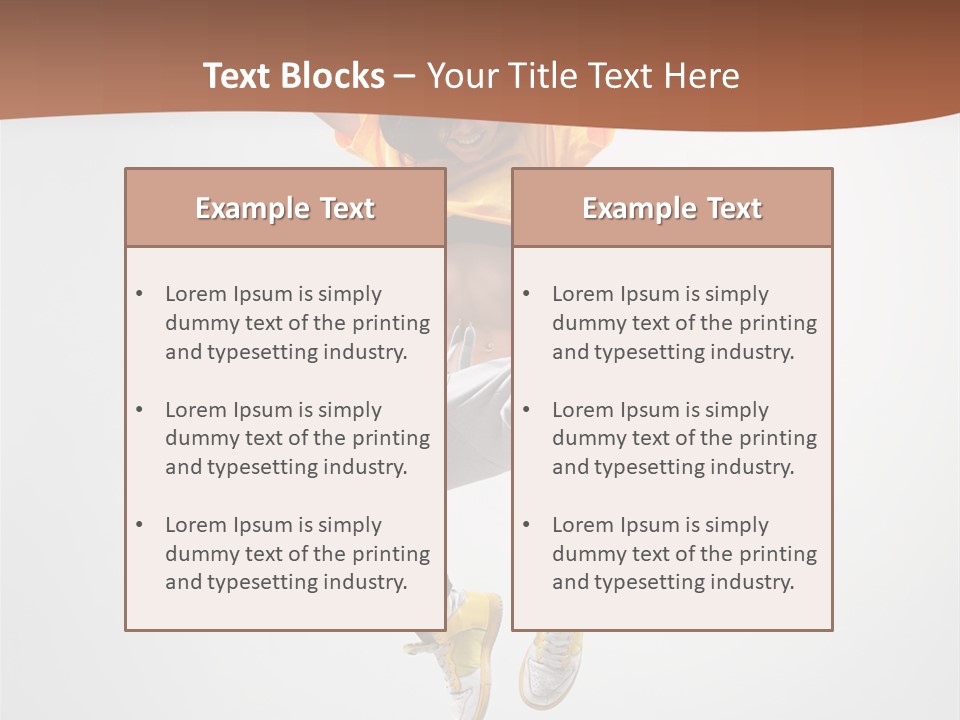 Smile Gymnastic Breakdancer PowerPoint Template