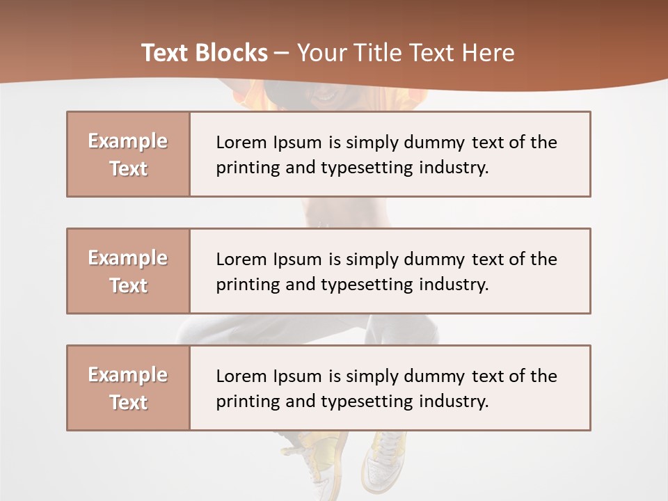 Smile Gymnastic Breakdancer PowerPoint Template