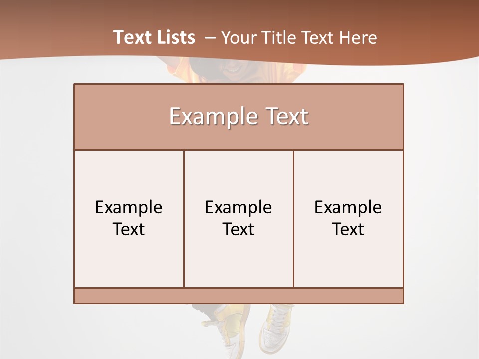 Smile Gymnastic Breakdancer PowerPoint Template