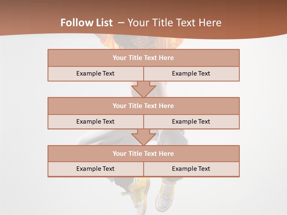 Smile Gymnastic Breakdancer PowerPoint Template