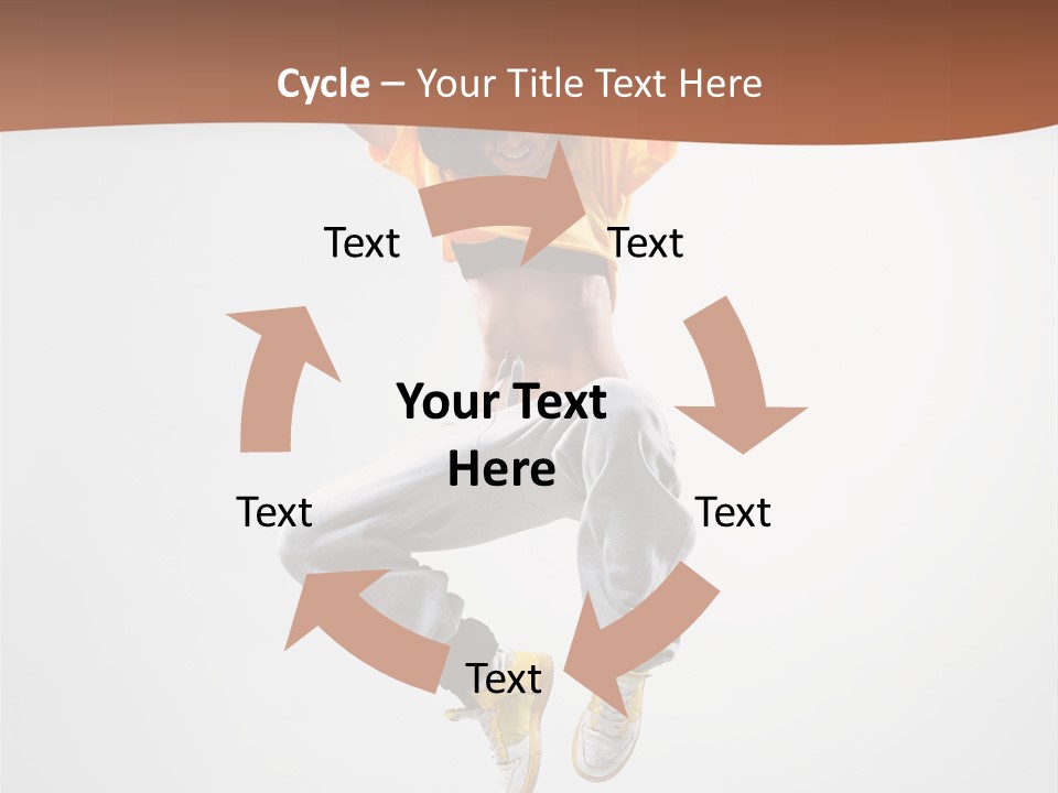 Smile Gymnastic Breakdancer PowerPoint Template