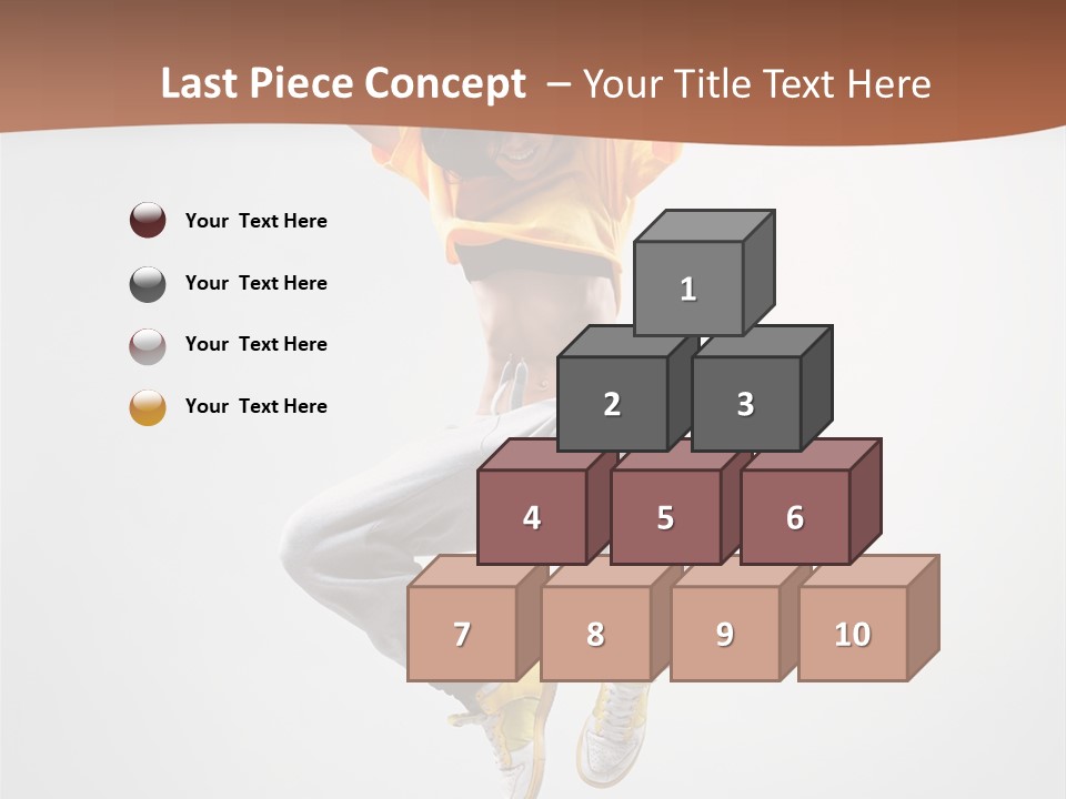 Smile Gymnastic Breakdancer PowerPoint Template