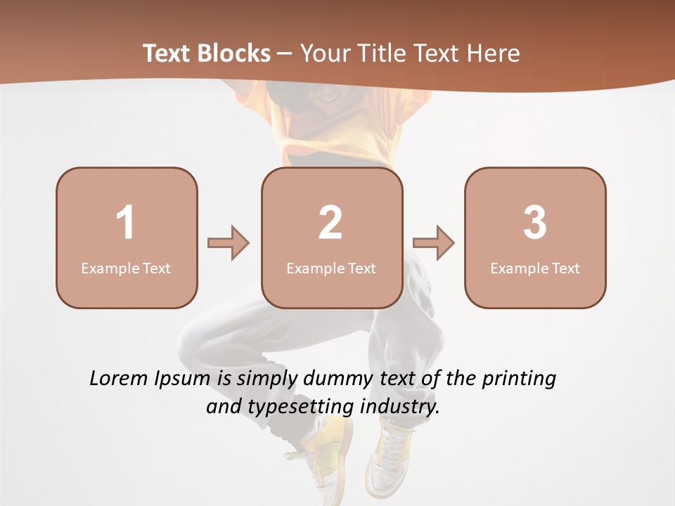 Smile Gymnastic Breakdancer PowerPoint Template