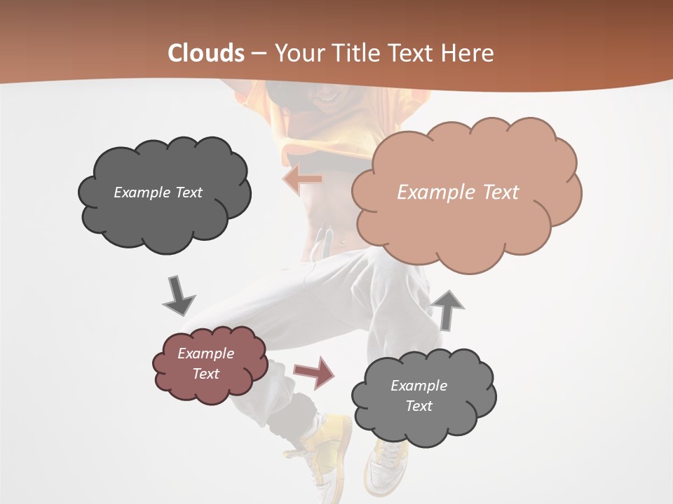 Smile Gymnastic Breakdancer PowerPoint Template