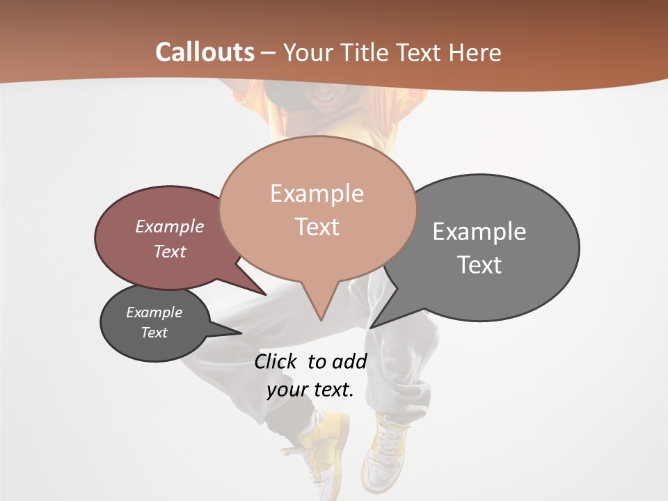 Smile Gymnastic Breakdancer PowerPoint Template