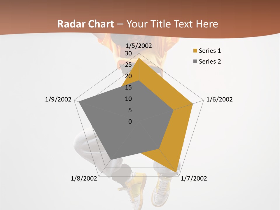 Smile Gymnastic Breakdancer PowerPoint Template