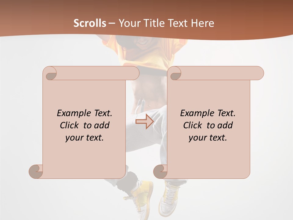 Smile Gymnastic Breakdancer PowerPoint Template