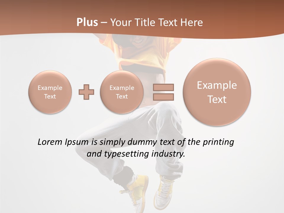 Smile Gymnastic Breakdancer PowerPoint Template