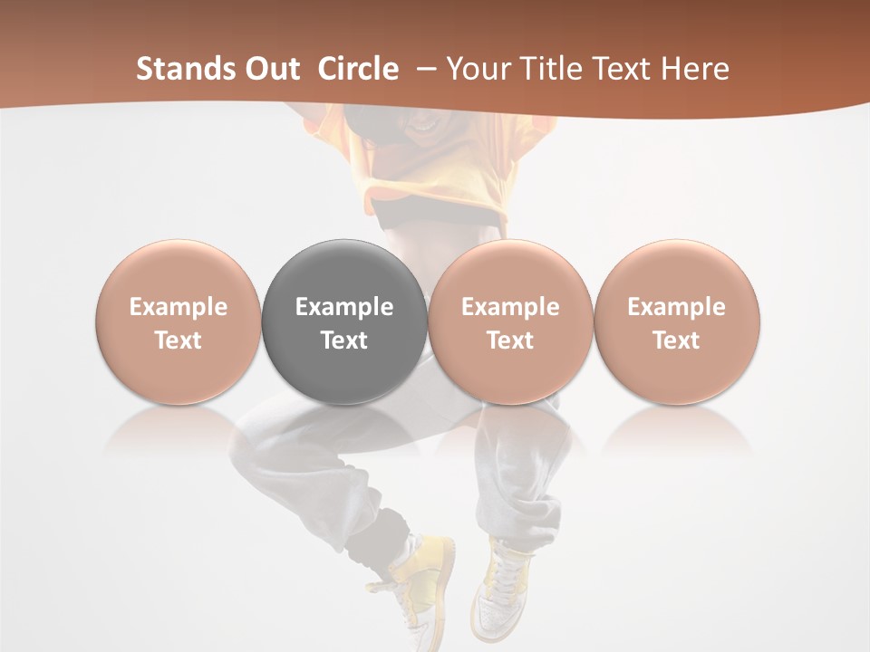 Smile Gymnastic Breakdancer PowerPoint Template