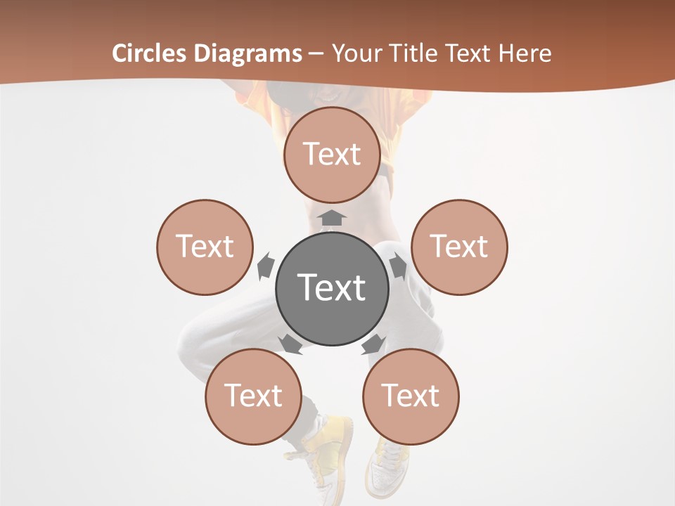 Smile Gymnastic Breakdancer PowerPoint Template