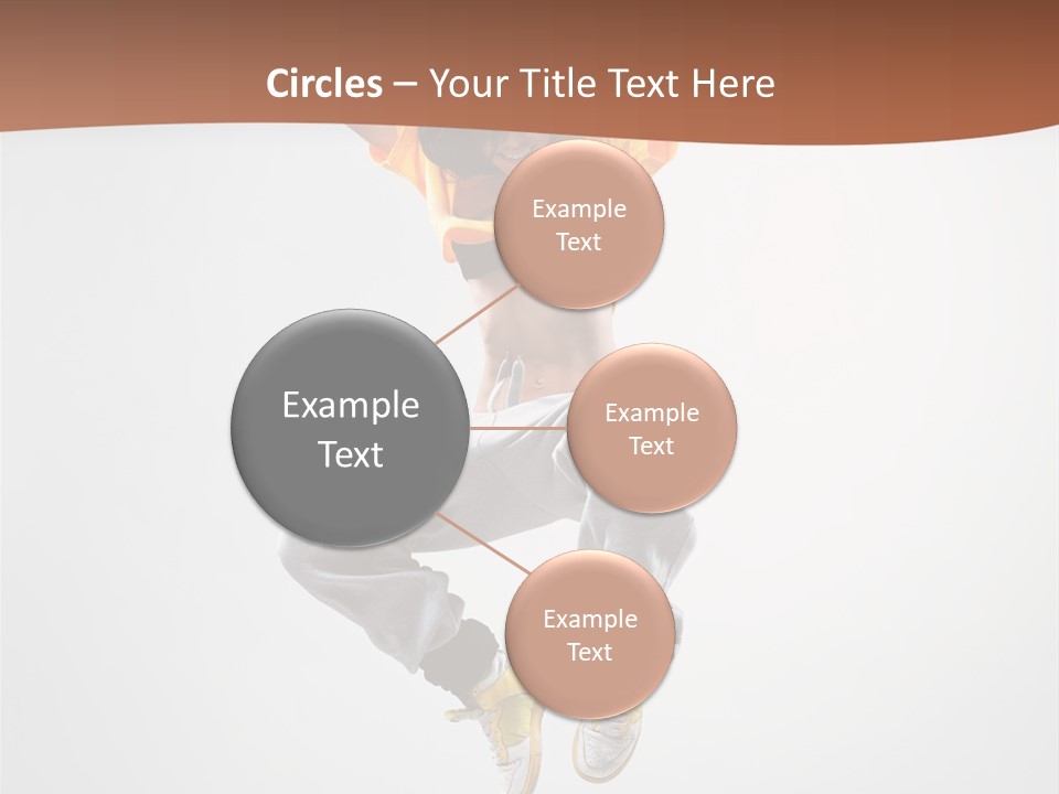 Smile Gymnastic Breakdancer PowerPoint Template