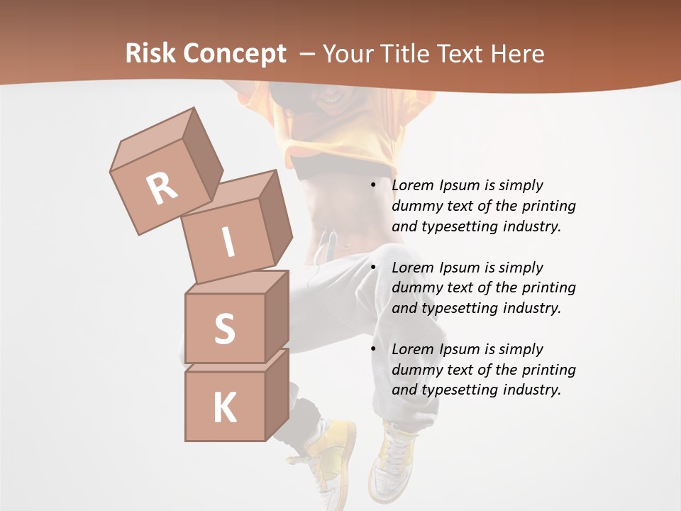 Smile Gymnastic Breakdancer PowerPoint Template