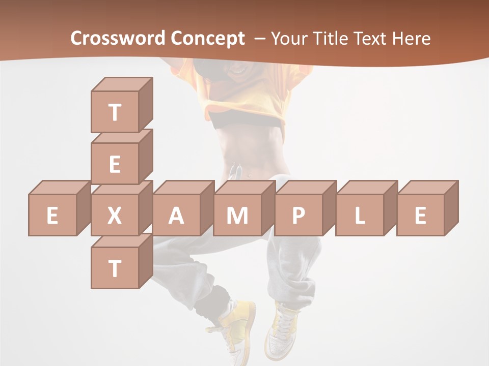 Smile Gymnastic Breakdancer PowerPoint Template