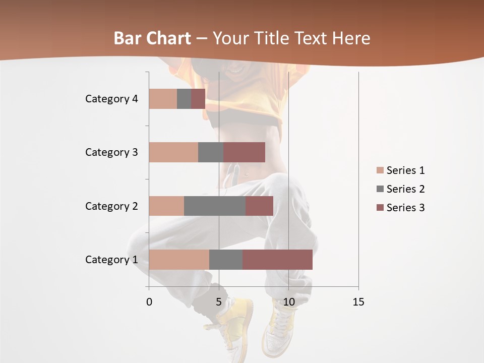 Smile Gymnastic Breakdancer PowerPoint Template