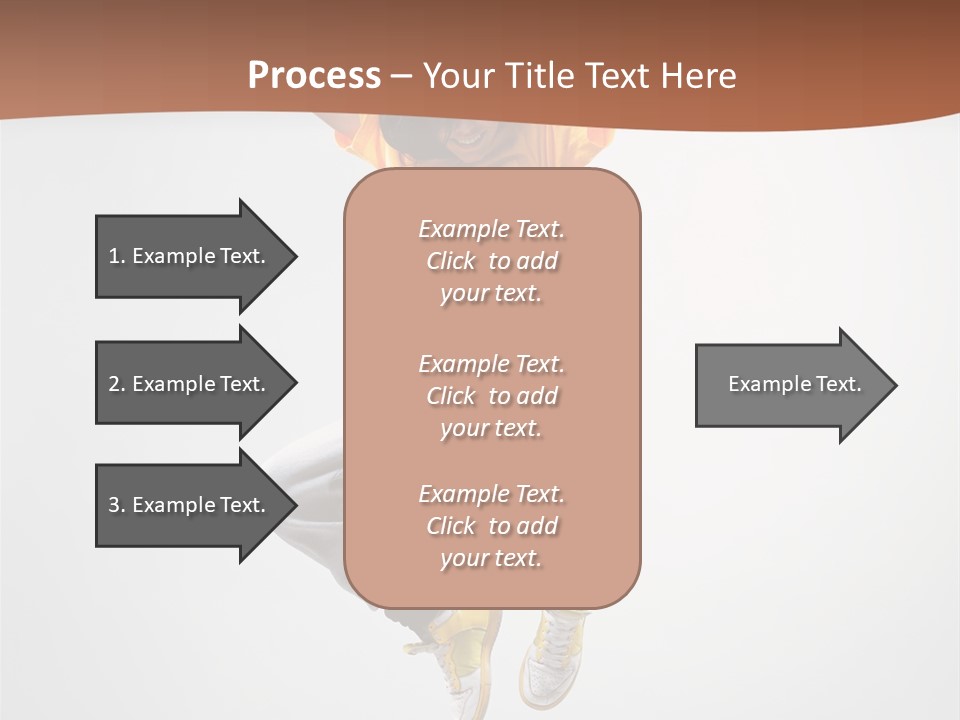 Smile Gymnastic Breakdancer PowerPoint Template