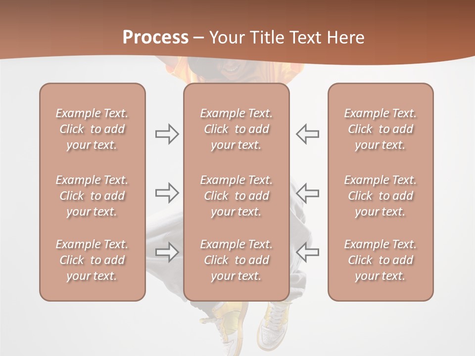 Smile Gymnastic Breakdancer PowerPoint Template