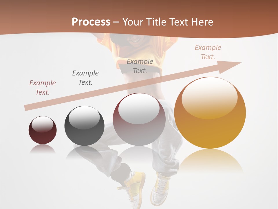 Smile Gymnastic Breakdancer PowerPoint Template