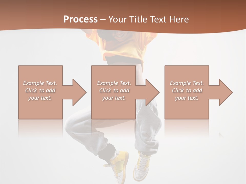 Smile Gymnastic Breakdancer PowerPoint Template