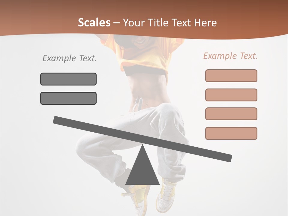 Smile Gymnastic Breakdancer PowerPoint Template