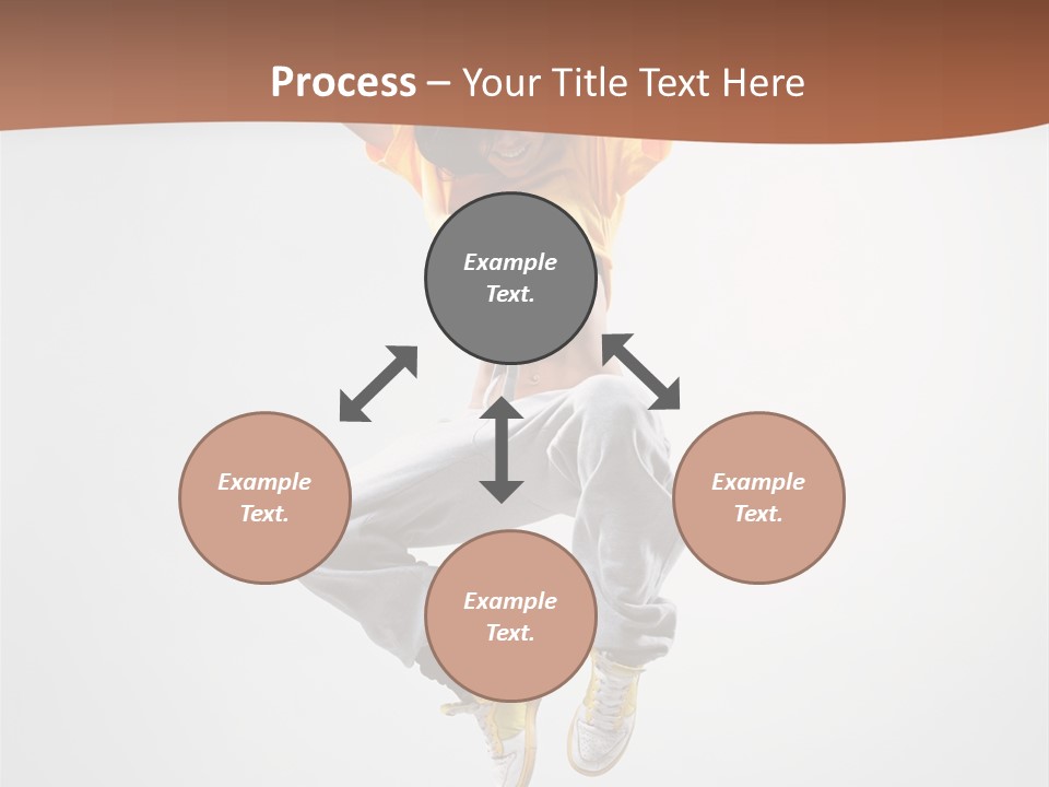 Smile Gymnastic Breakdancer PowerPoint Template