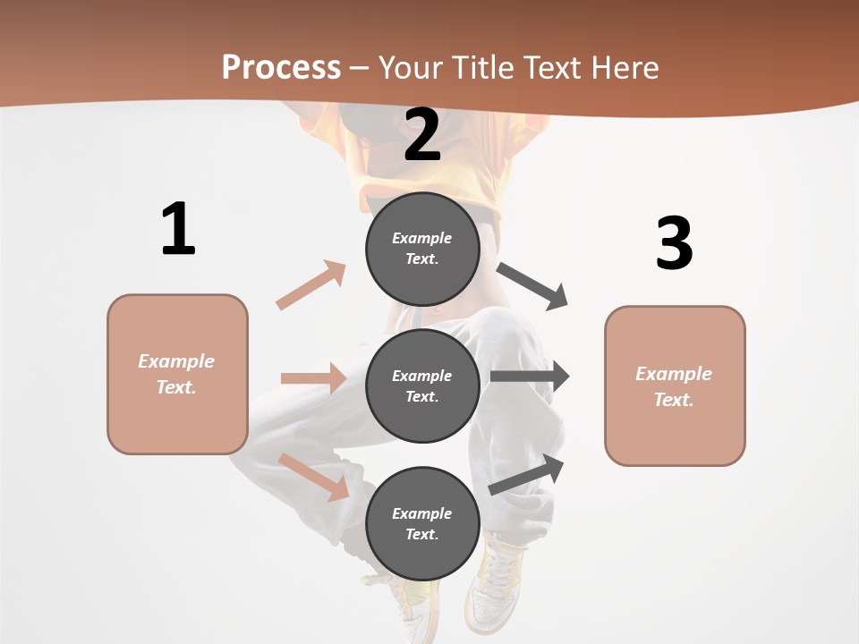 Smile Gymnastic Breakdancer PowerPoint Template