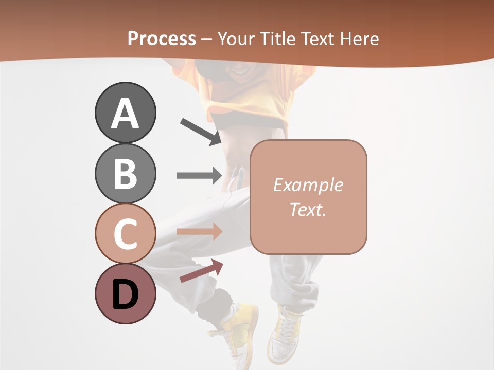 Smile Gymnastic Breakdancer PowerPoint Template