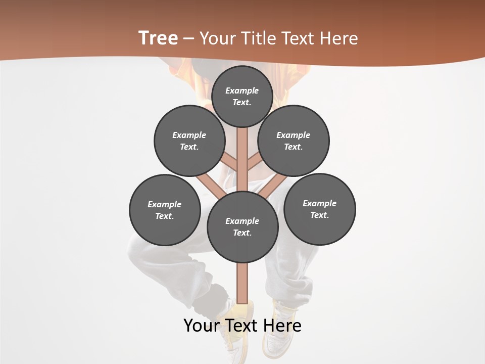 Smile Gymnastic Breakdancer PowerPoint Template