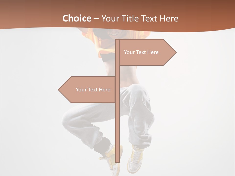 Smile Gymnastic Breakdancer PowerPoint Template