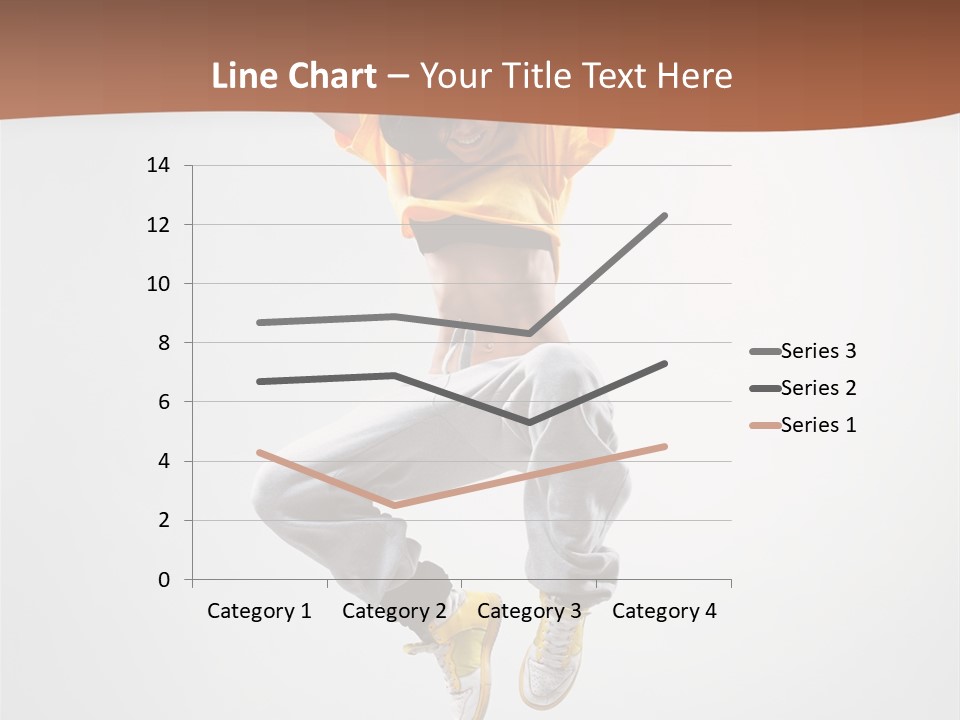 Smile Gymnastic Breakdancer PowerPoint Template