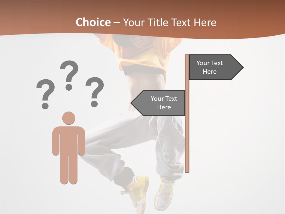 Smile Gymnastic Breakdancer PowerPoint Template