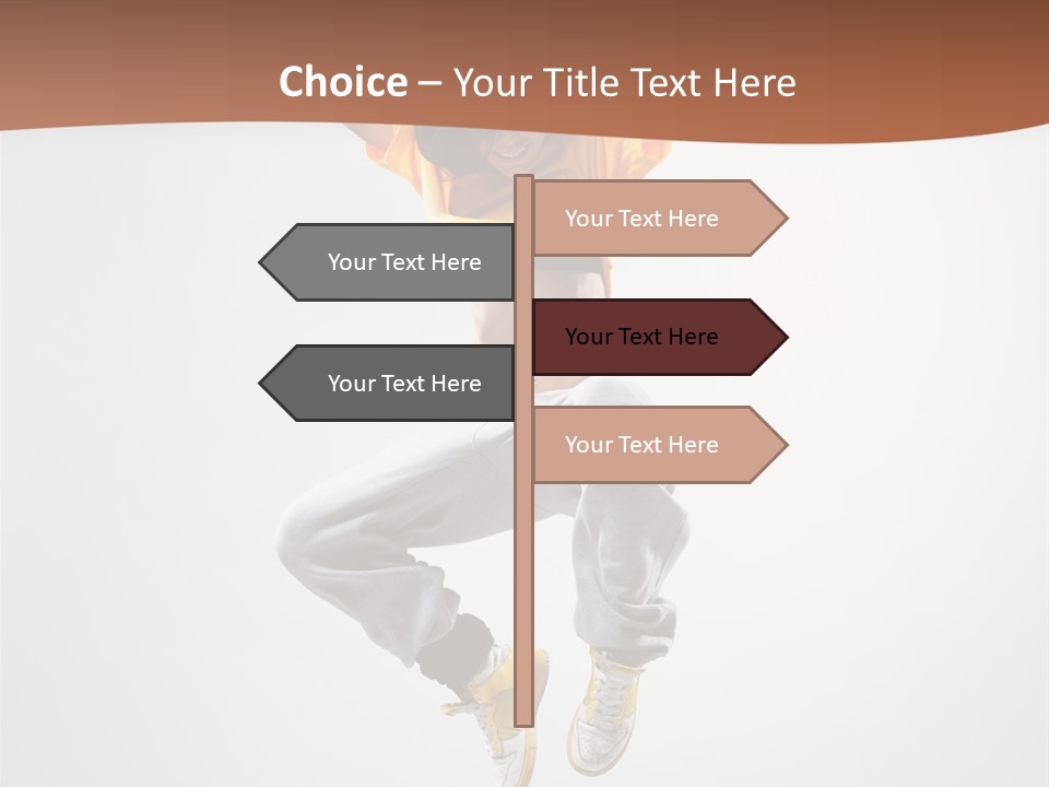 Smile Gymnastic Breakdancer PowerPoint Template