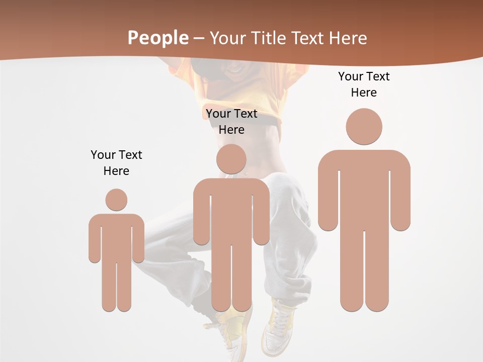 Smile Gymnastic Breakdancer PowerPoint Template