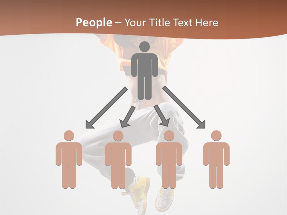 Smile Gymnastic Breakdancer PowerPoint Template