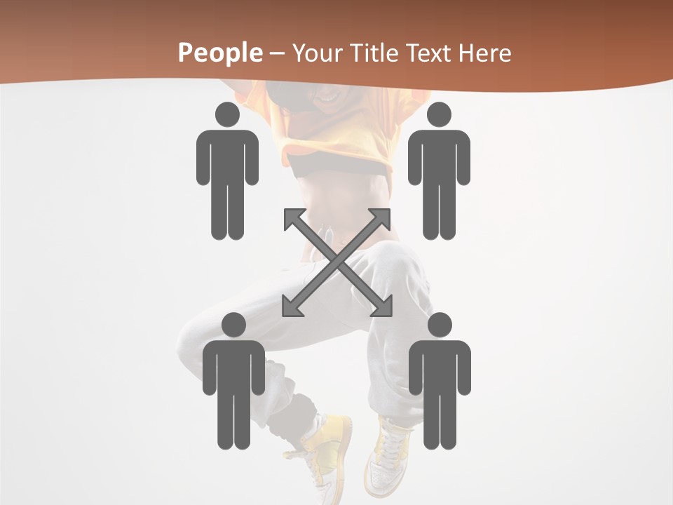 Smile Gymnastic Breakdancer PowerPoint Template