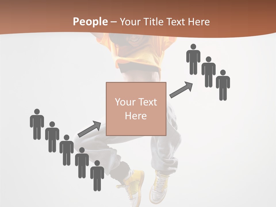 Smile Gymnastic Breakdancer PowerPoint Template