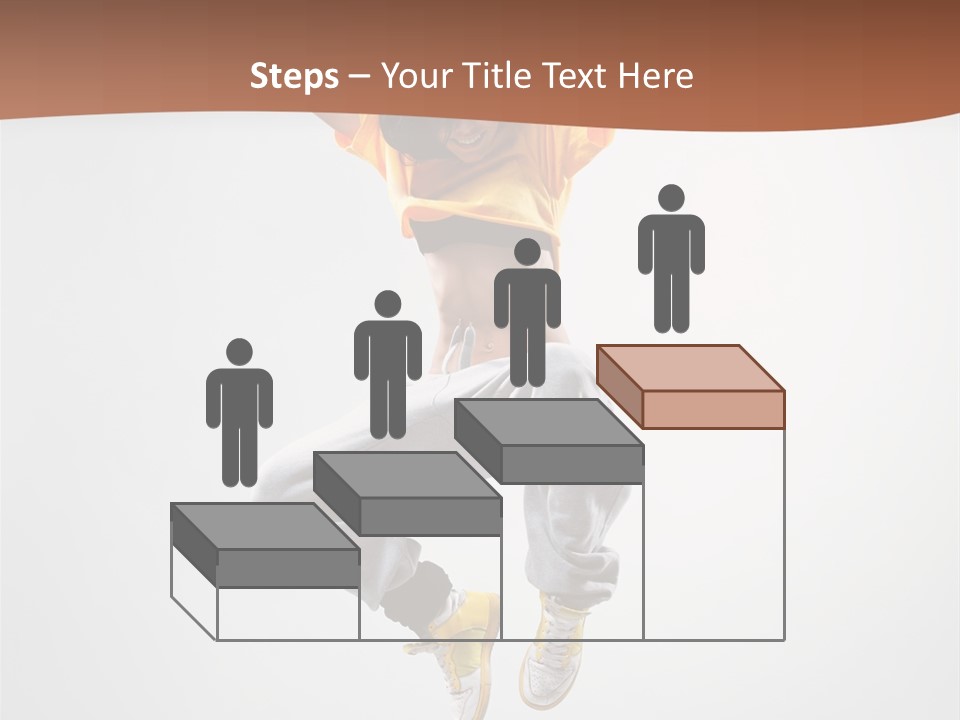 Smile Gymnastic Breakdancer PowerPoint Template