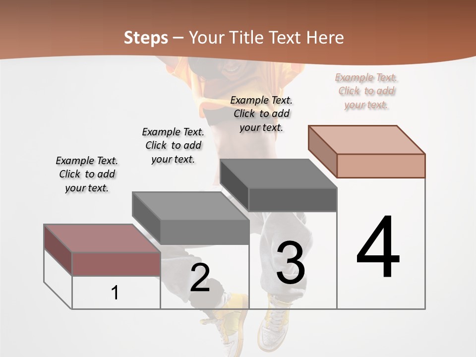 Smile Gymnastic Breakdancer PowerPoint Template