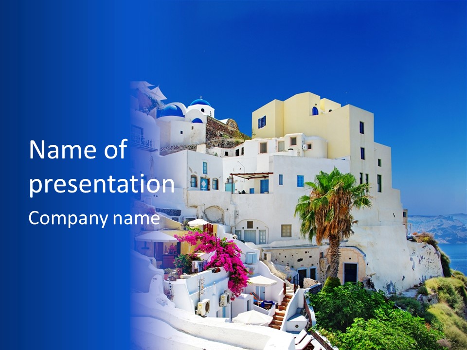 Window Style Cyclades PowerPoint Template