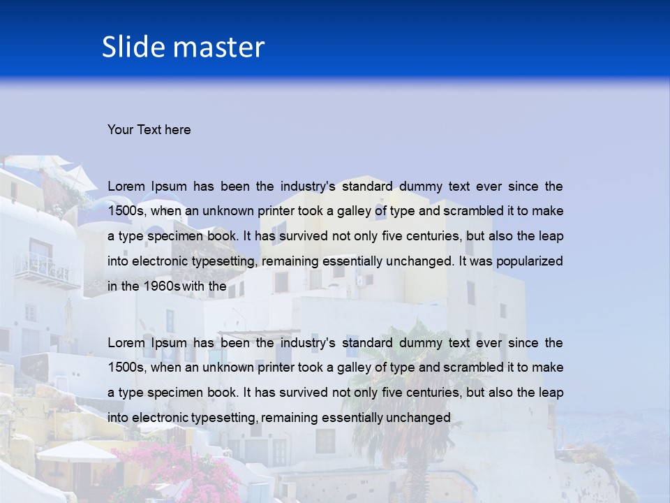 Window Style Cyclades PowerPoint Template