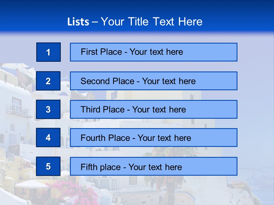 Window Style Cyclades PowerPoint Template