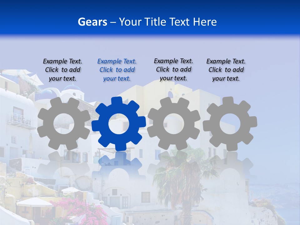 Window Style Cyclades PowerPoint Template