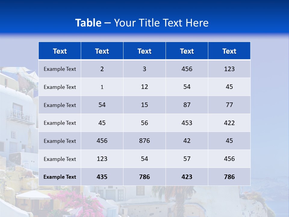 Window Style Cyclades PowerPoint Template