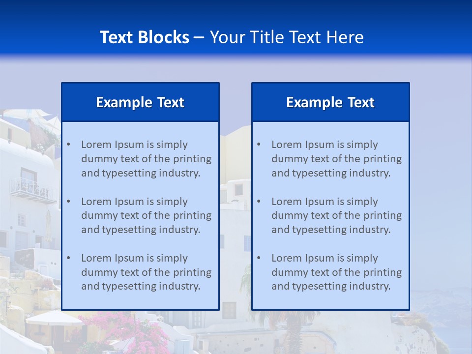 Window Style Cyclades PowerPoint Template