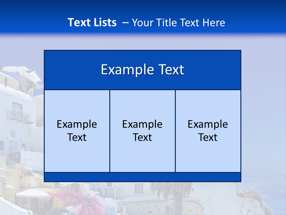 Window Style Cyclades PowerPoint Template