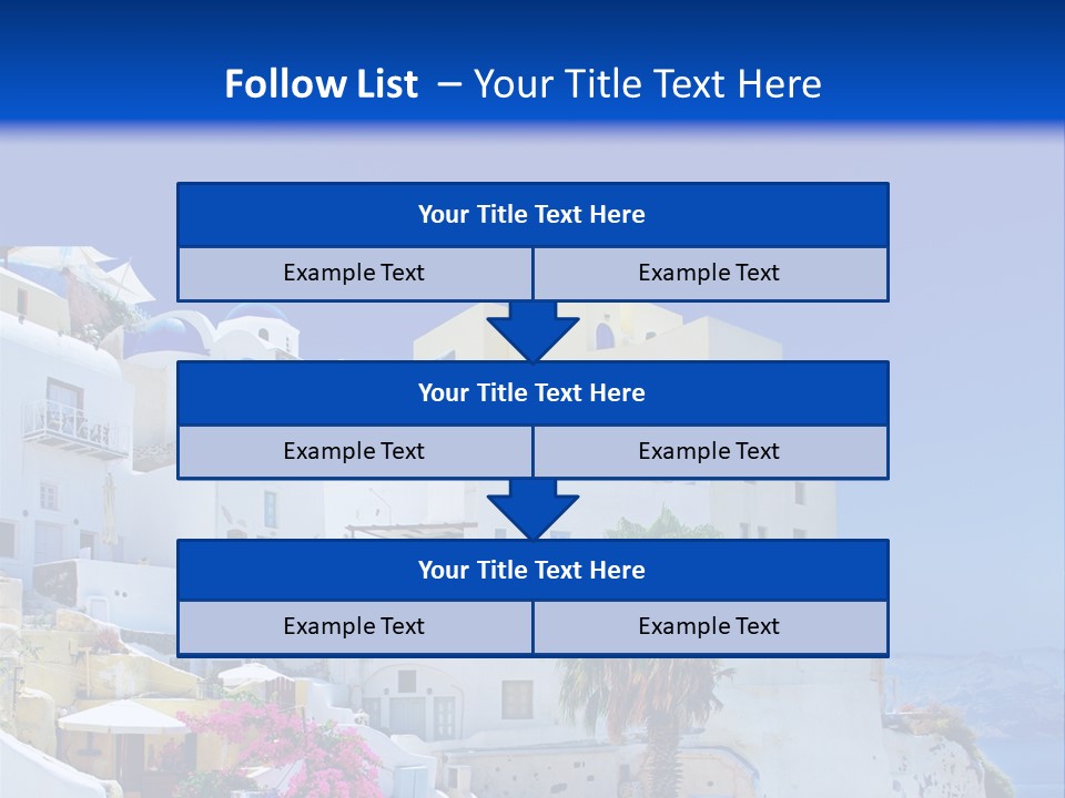 Window Style Cyclades PowerPoint Template