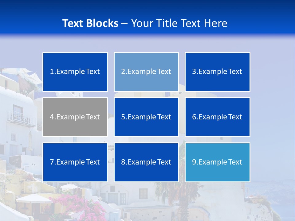 Window Style Cyclades PowerPoint Template