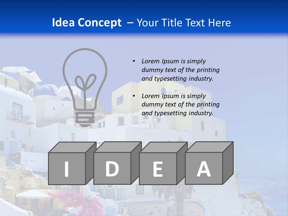 Window Style Cyclades PowerPoint Template