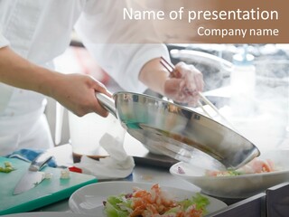 Board Japanese Cook PowerPoint Template