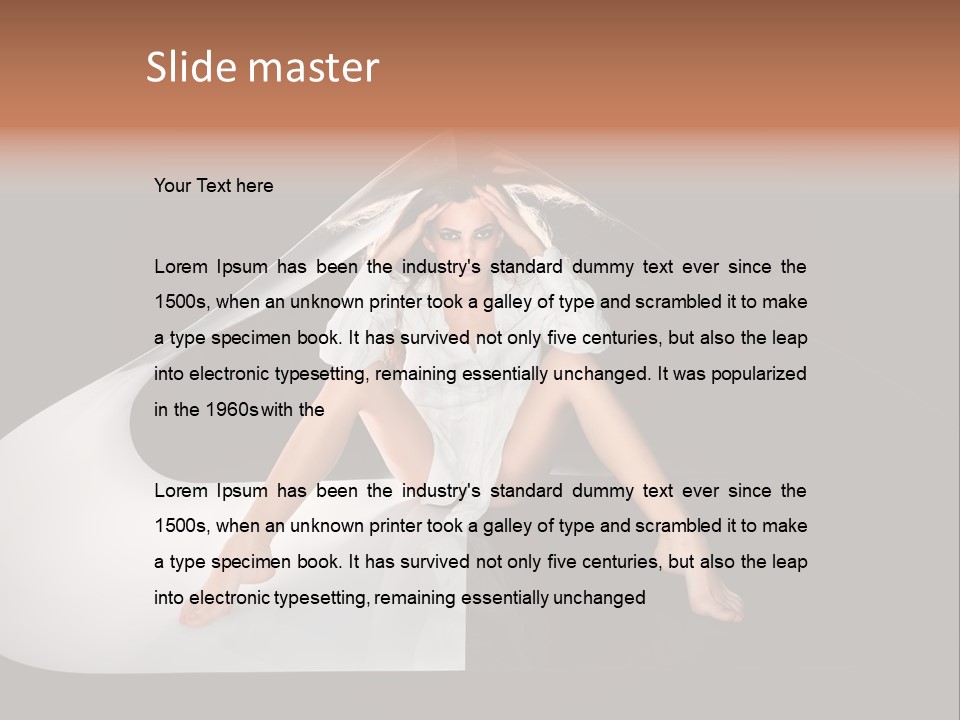 Erotic Ring Flash Legs PowerPoint Template