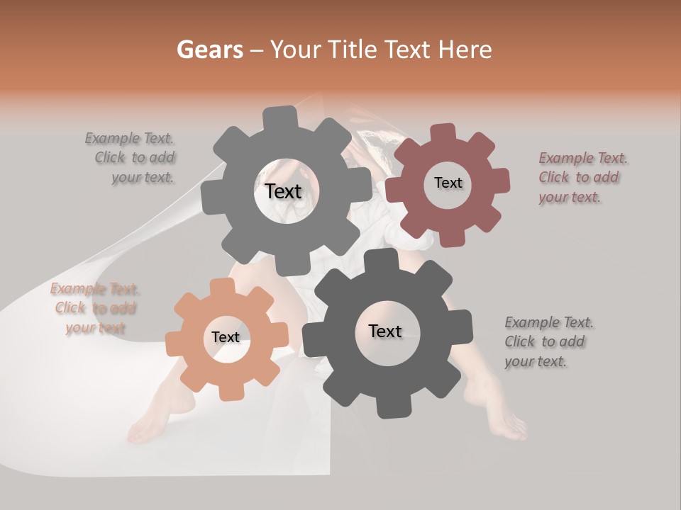 Erotic Ring Flash Legs PowerPoint Template